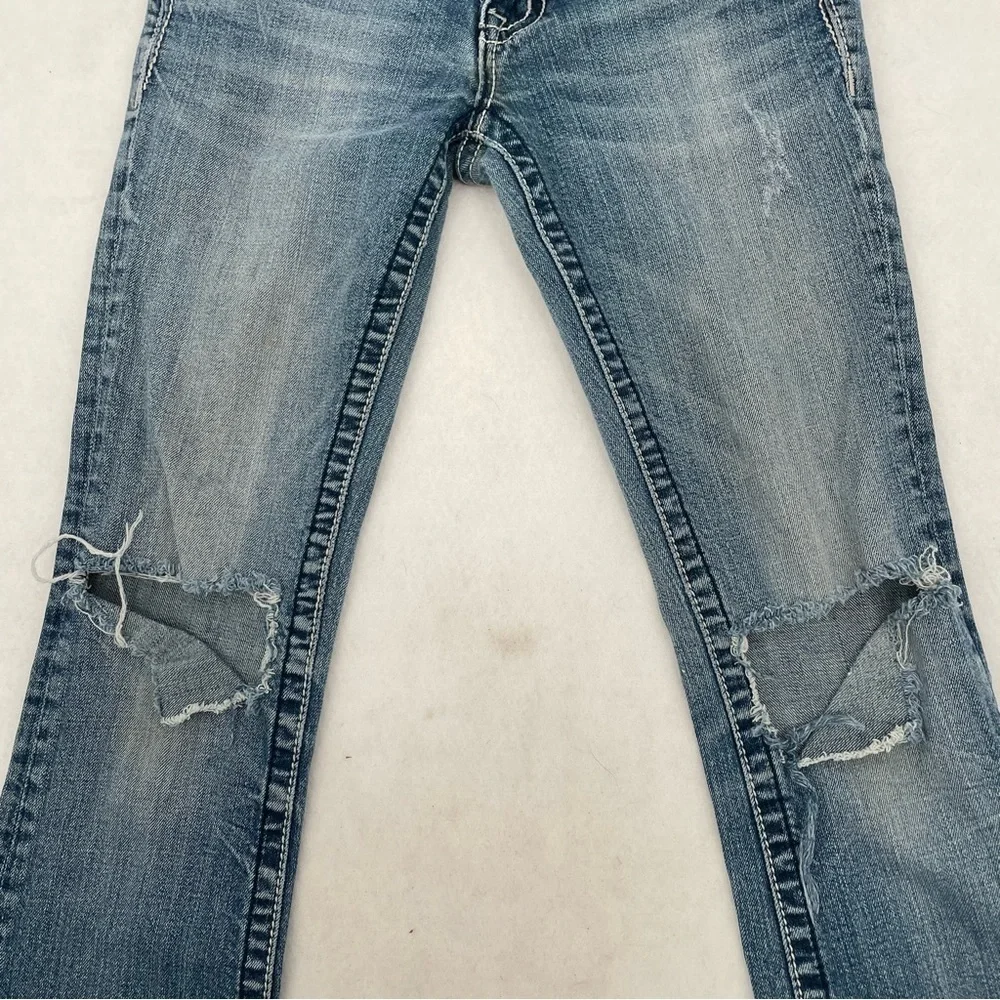 MISS ME JEANS Women’s JE534OB5X Boot Distressed knees embellished pockets sz 25 - Picture 3 of 14